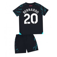 Echipament fotbal Manchester City Bernardo Silva #20 Tricou Treilea 2023-24 pentru copii maneca scurta (+ Pantaloni scurti)